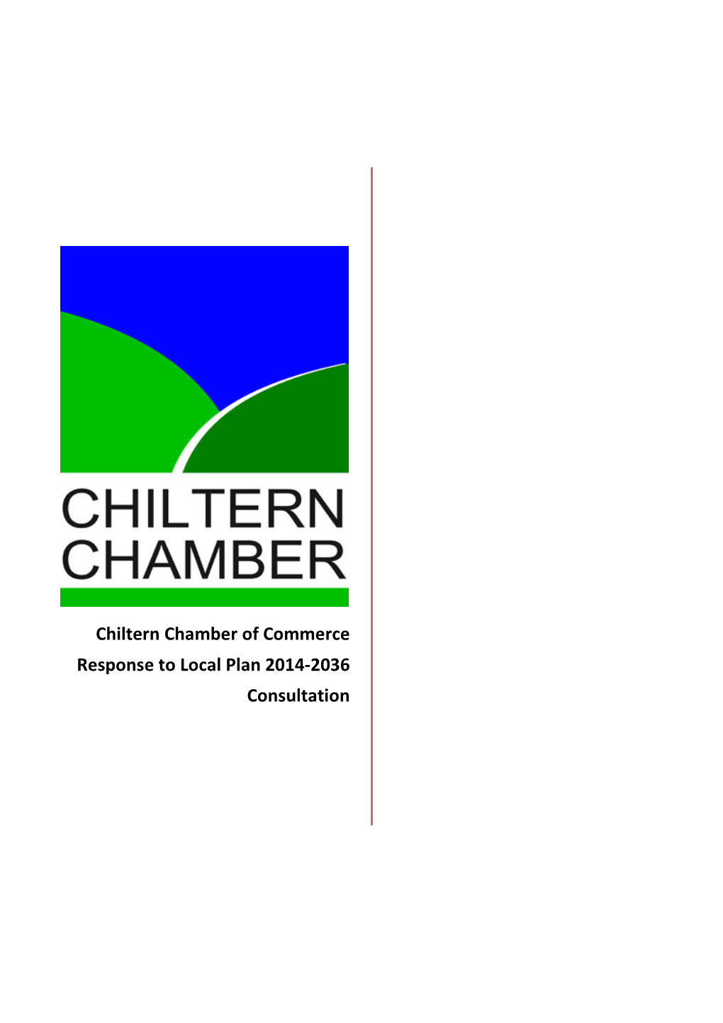 Chiltern Chamber of Commerce Response to Local Plan 2014-2036 Consultation