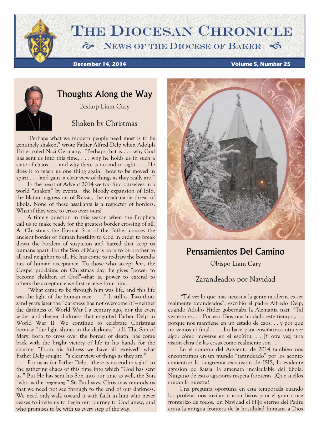 The DIOCESAN Chronicle