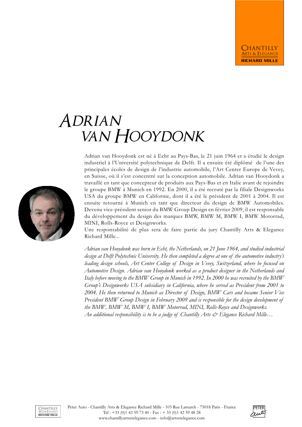 Adrian Van Hooydonk