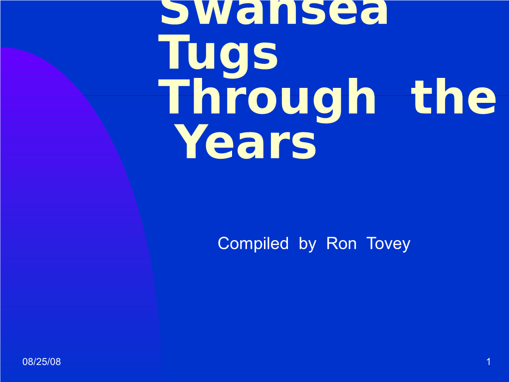 Swansea Tugs Through the Years