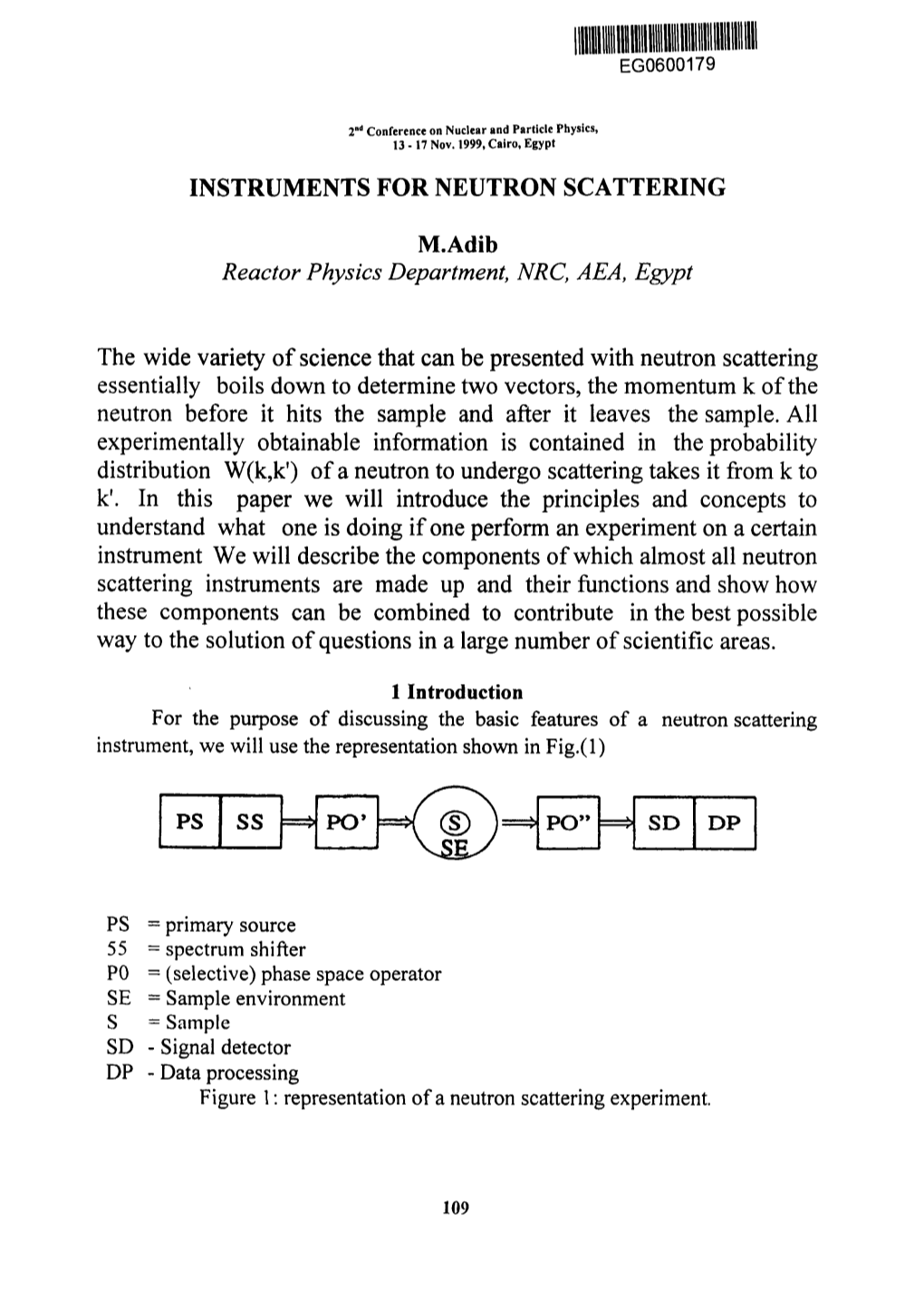 Neutron Scattering