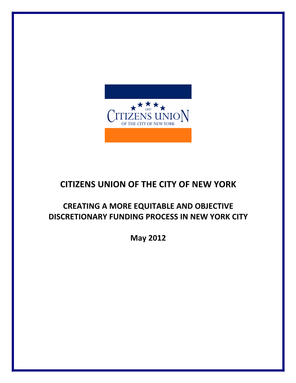 Citizens Union of the City of New York