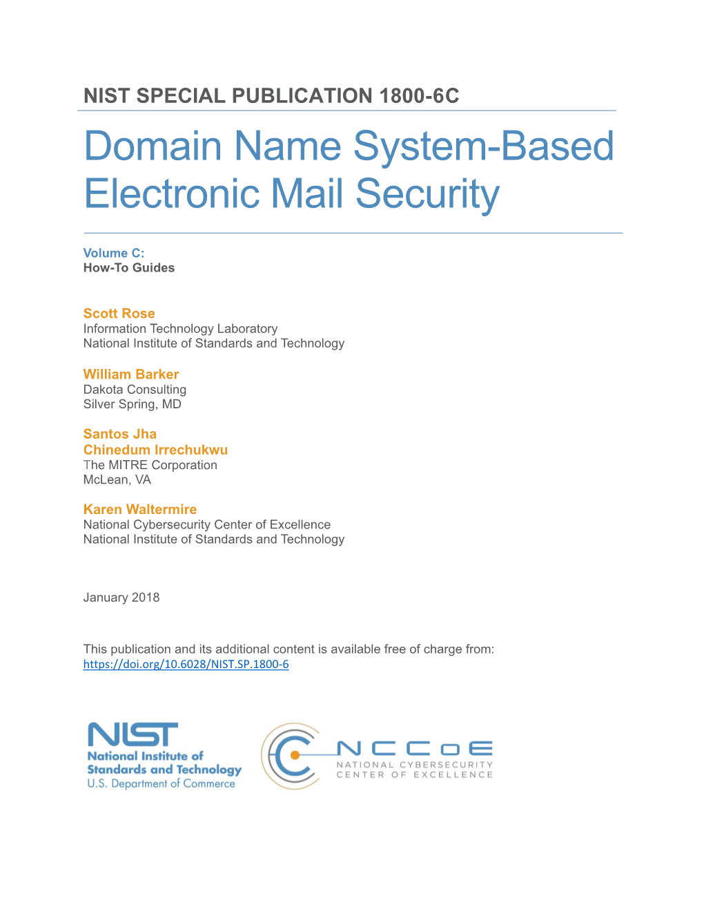 Domain Name System-Based Electronic Mail Security