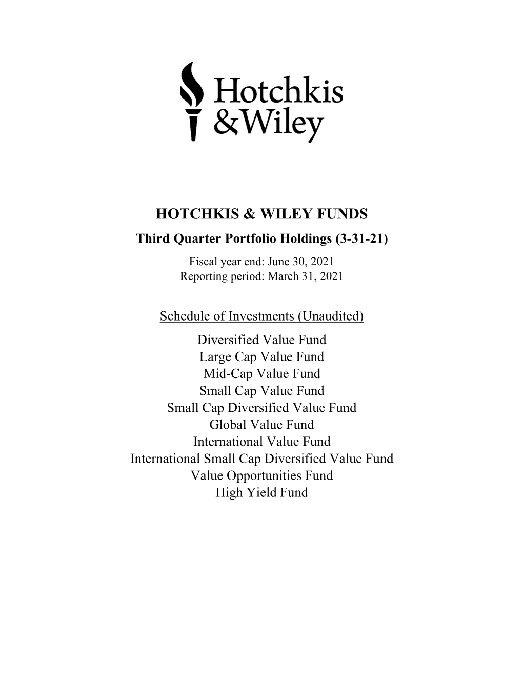 Hotchkis & Wiley Funds