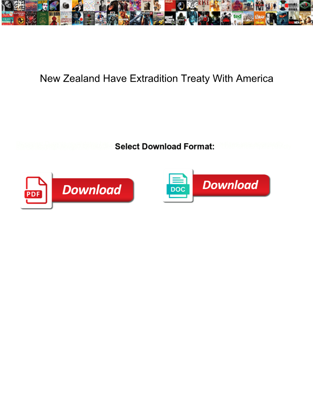 New Zealand Have Extradition Treaty with America