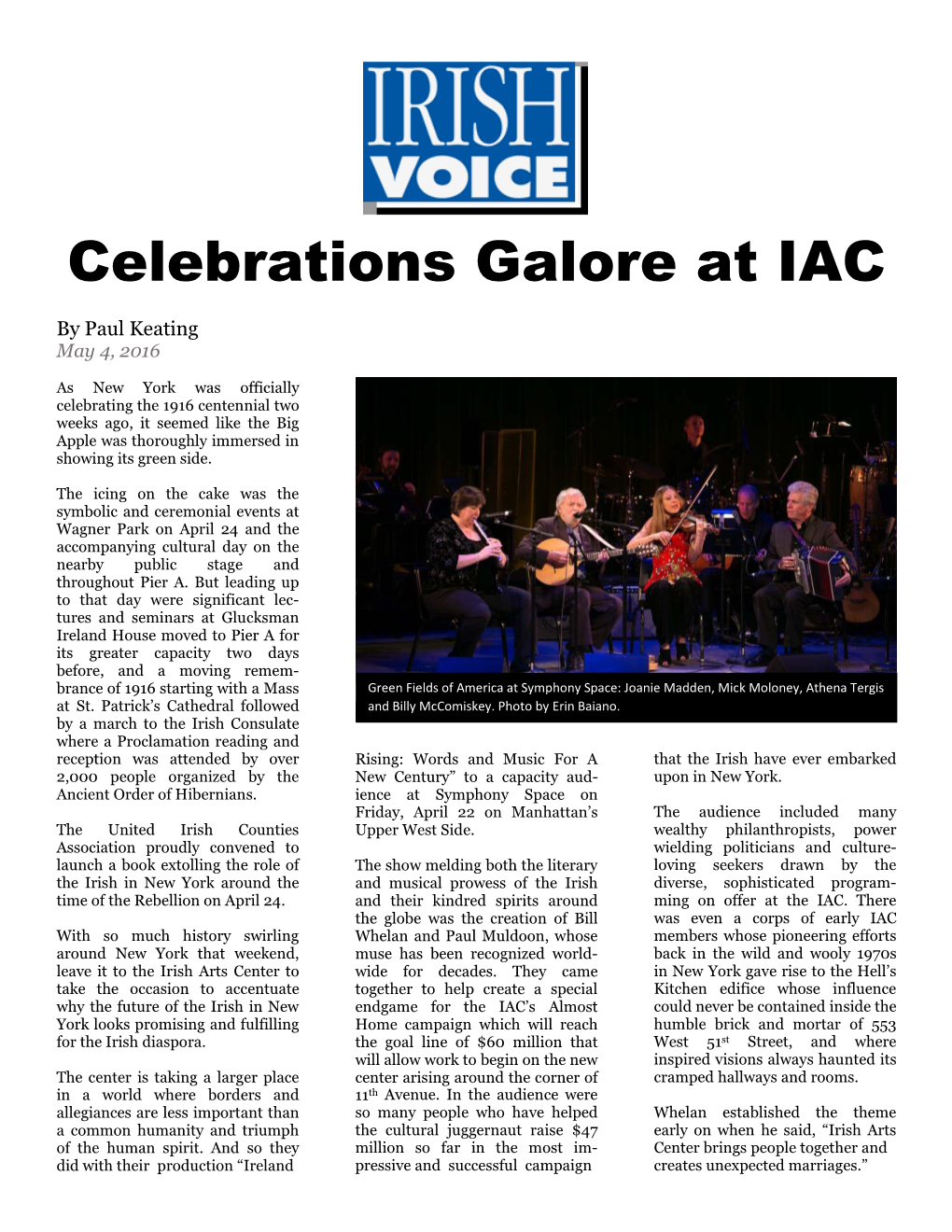 Celebrations Galore at IAC