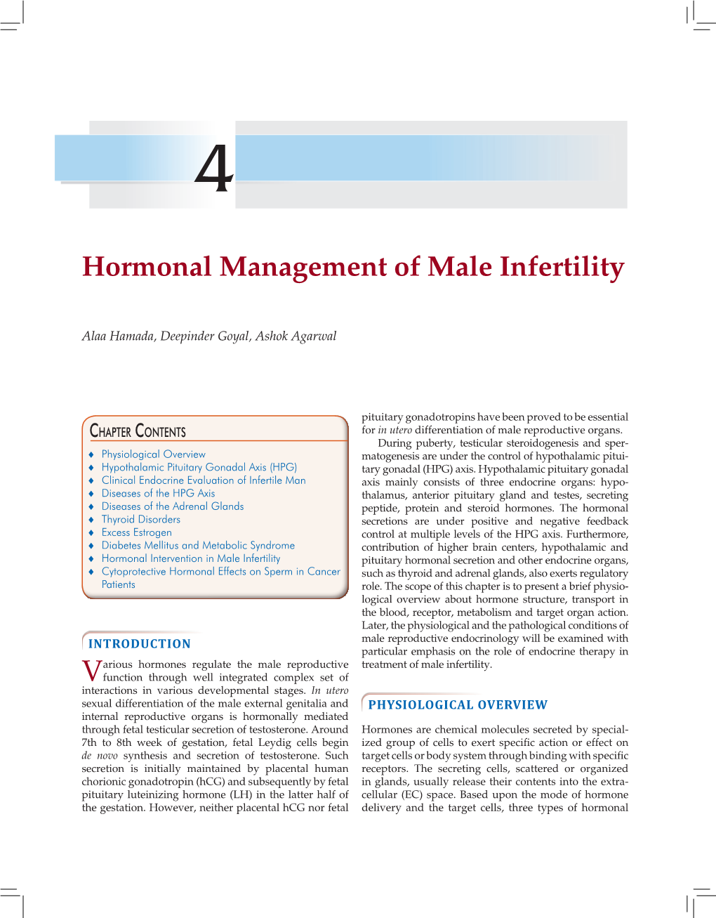 Hormonal Management of Male Infertility