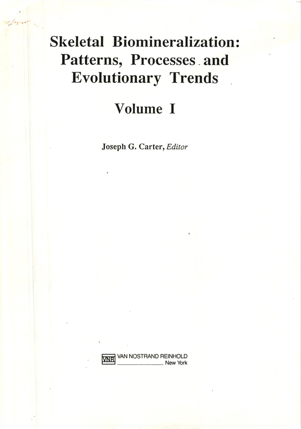 Evolutionary Trends Volume I