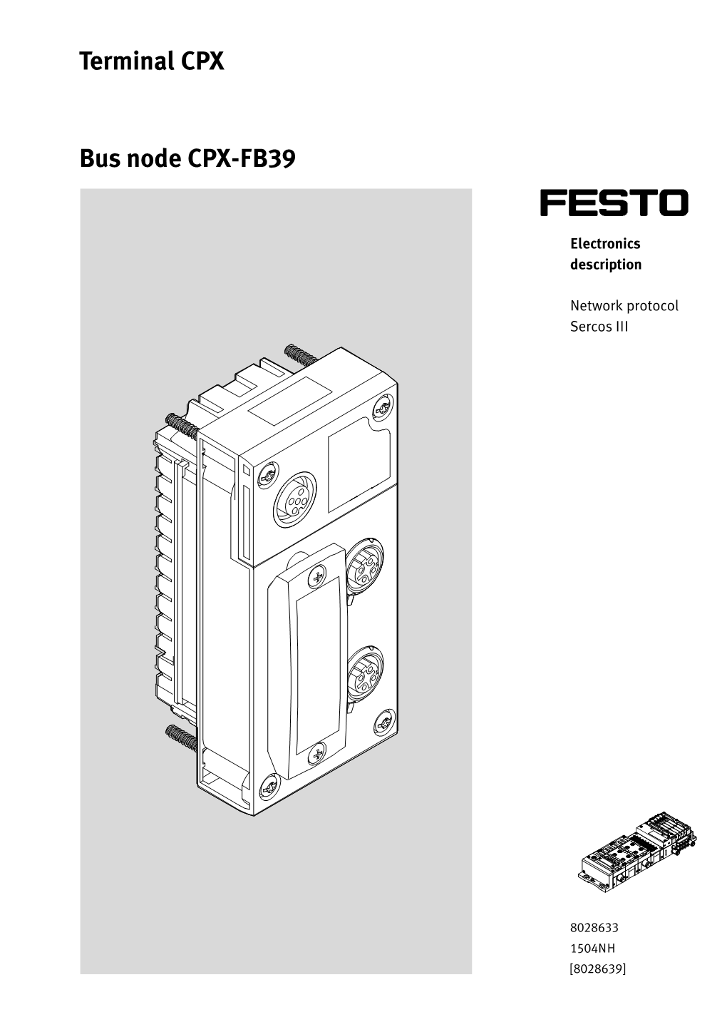 Bus Node CPX-FB39 Terminal