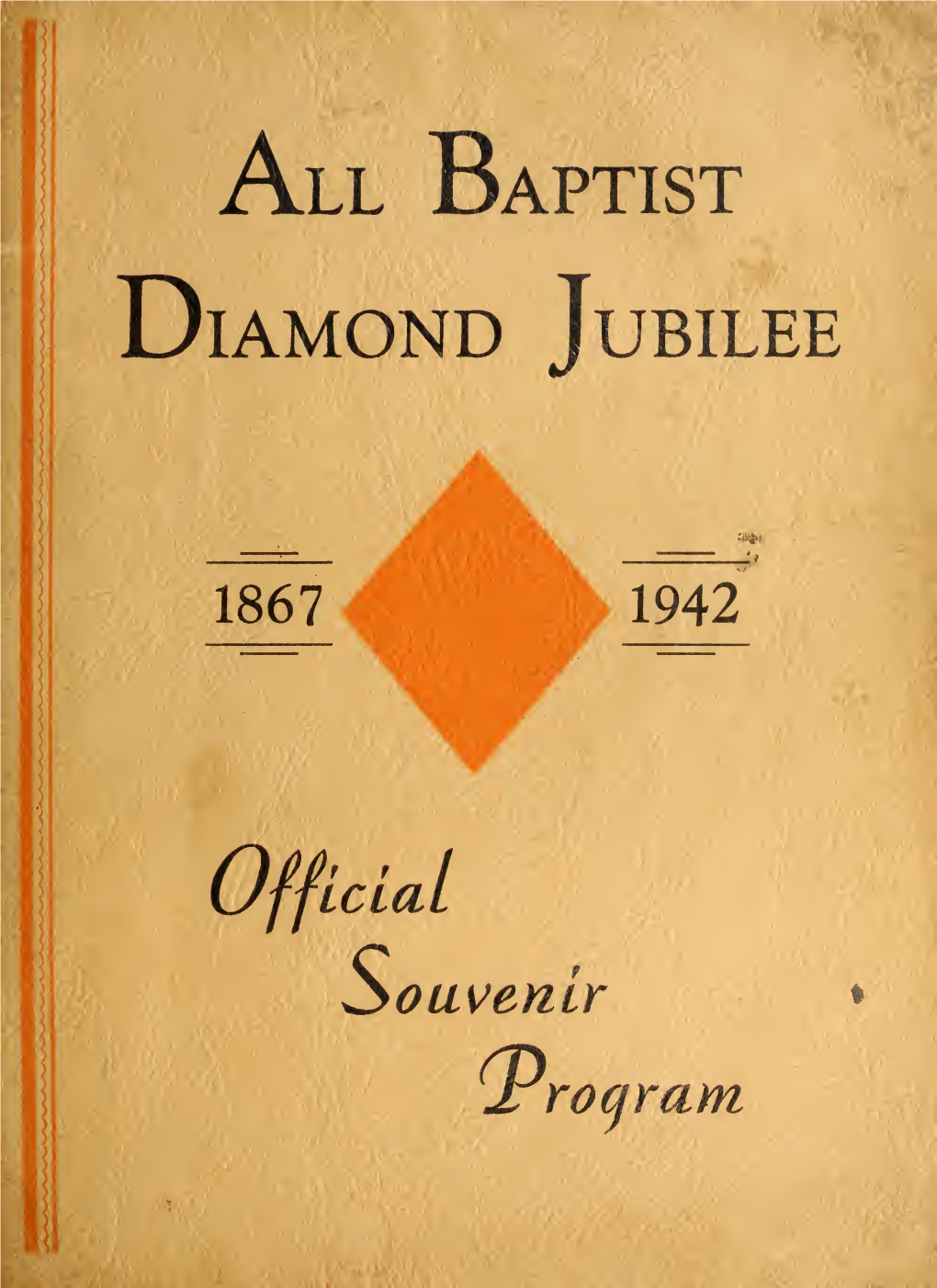 All Baptist Diamond Jublilee Program