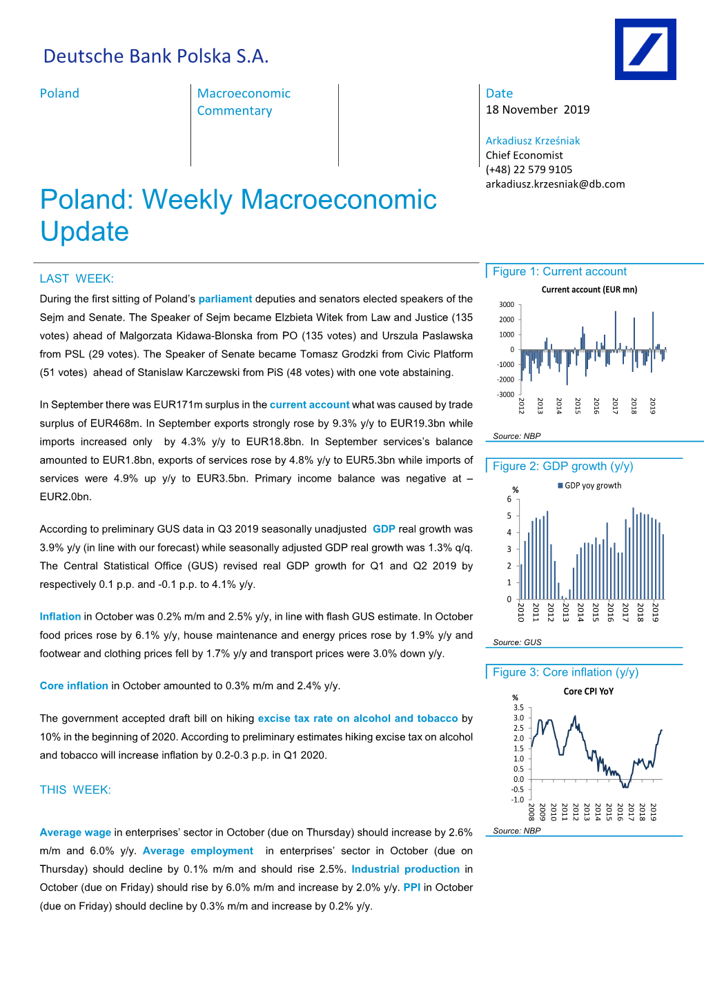 Poland: Weekly Macroeconomic Update