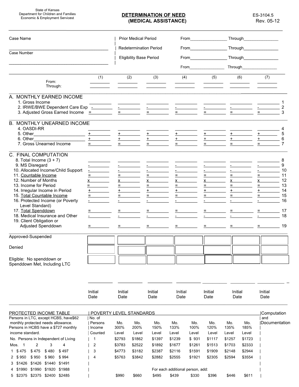 Medical Assistance Determination Of Need