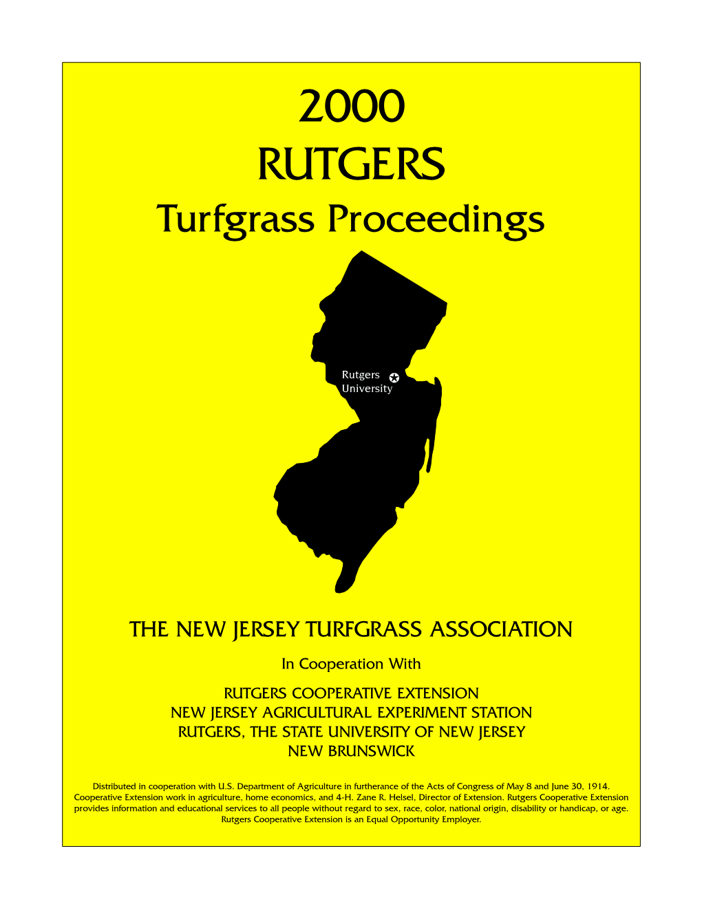 Performance of Tall Fescue Cultivars and Selections in New Jersey Turf Trials