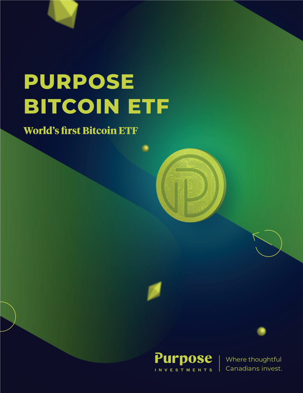 Purpose Bitcoin ETF Brochure
