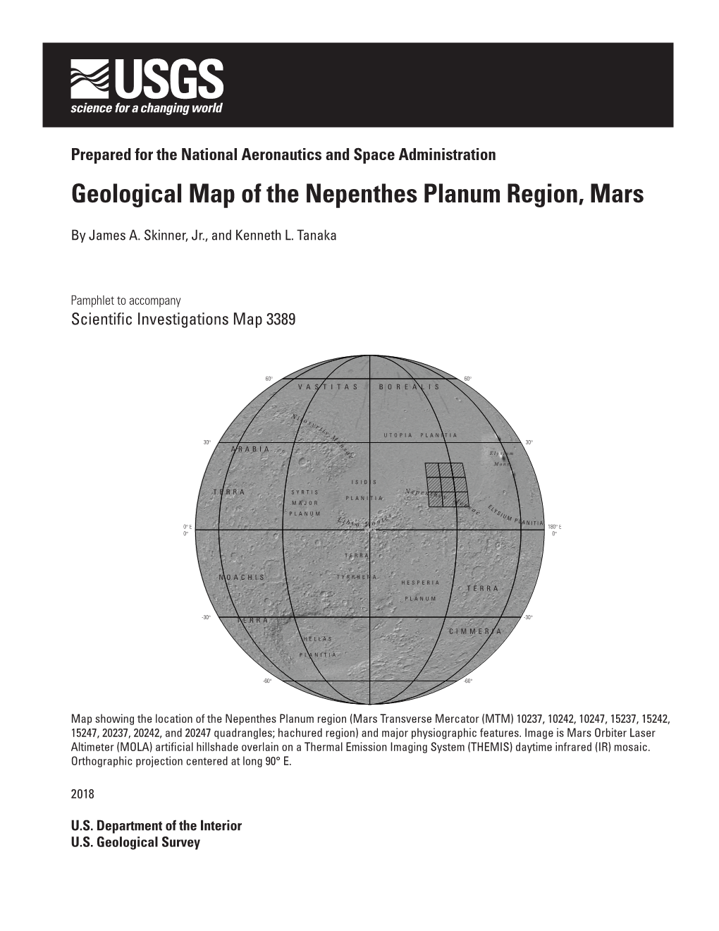 Geological Map of the Nepenthes Planum Region, Mars