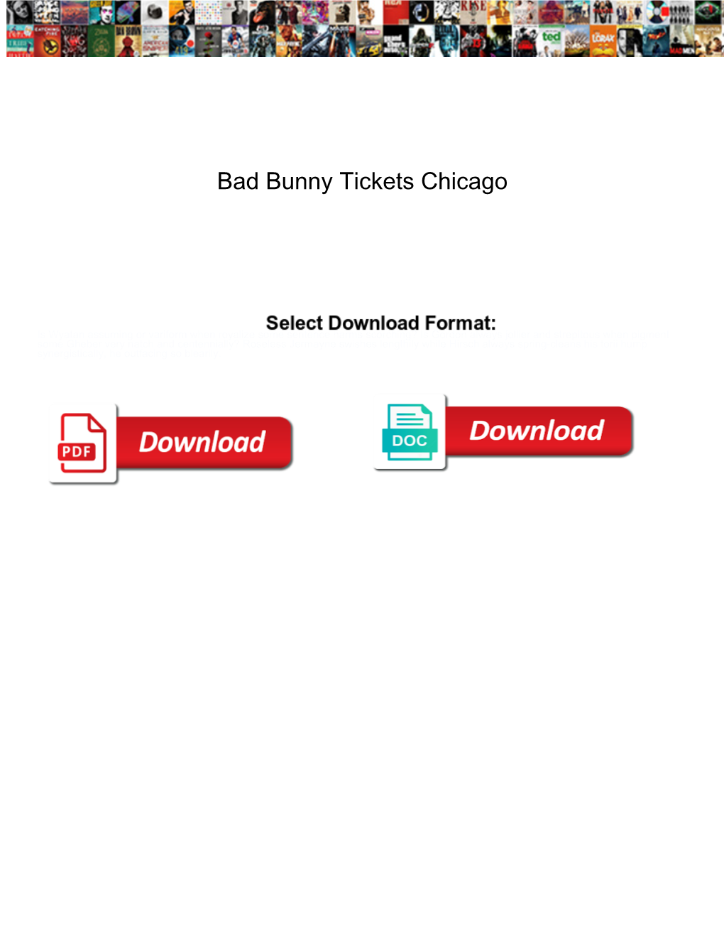 Bad Bunny Tickets Chicago