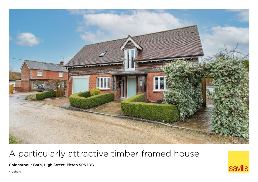 A Particularly Attractive Timber Framed House