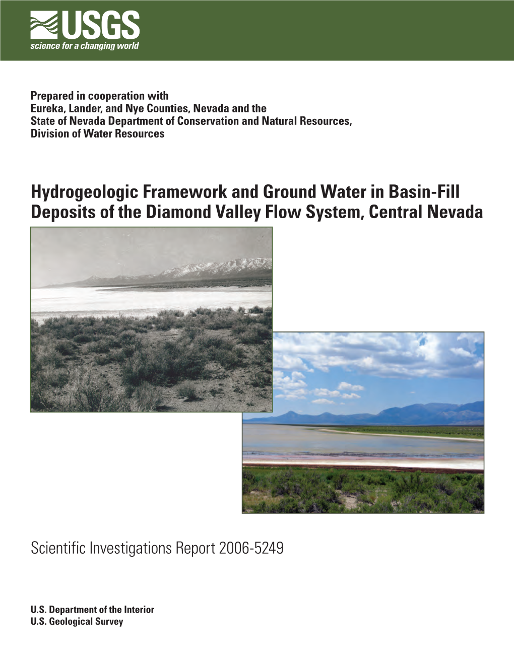 Hydrogeologic Framework and Ground Water in Basin-Fill Deposits of the Diamond Valley Flow System, Central Nevada