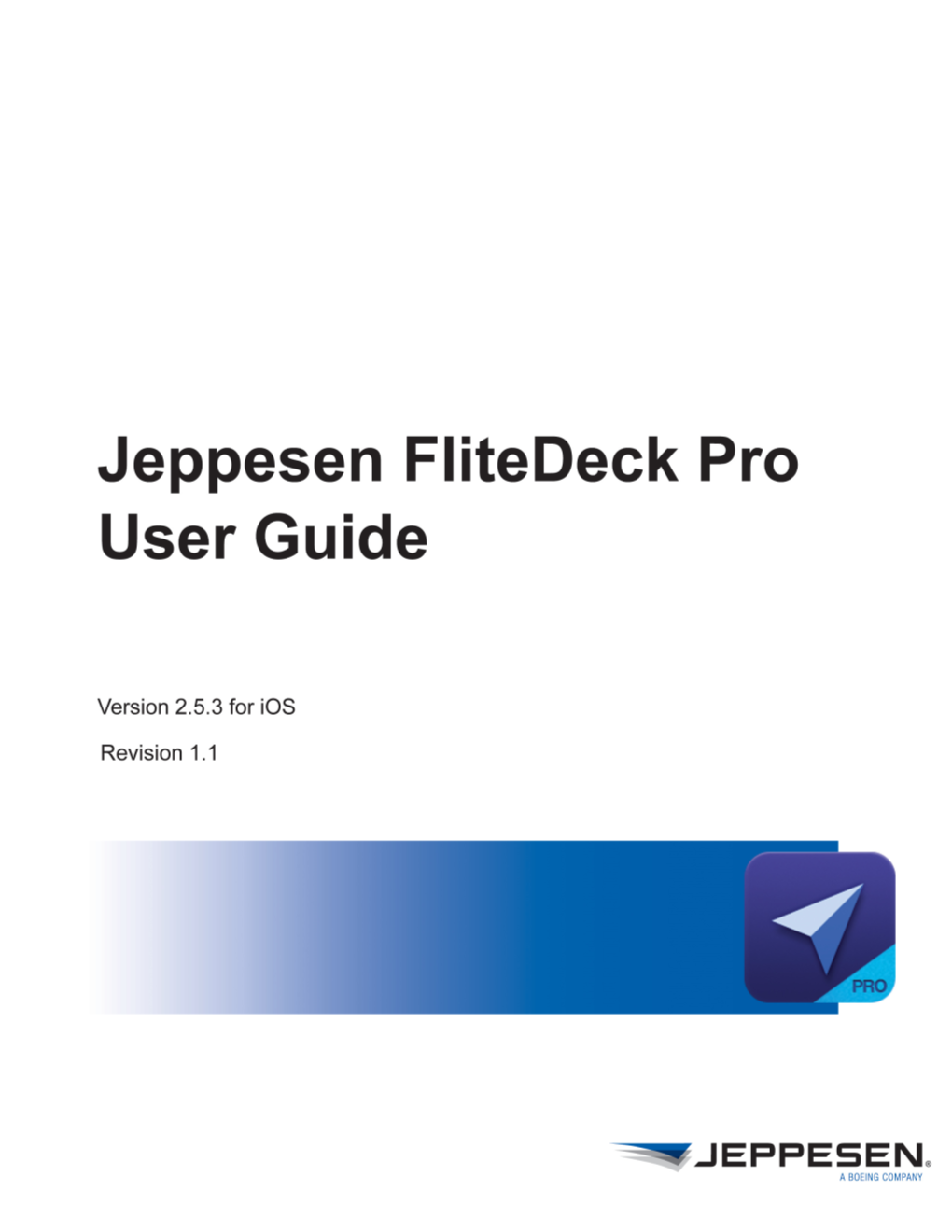 Jeppesen Flitedeck Pro User Guide