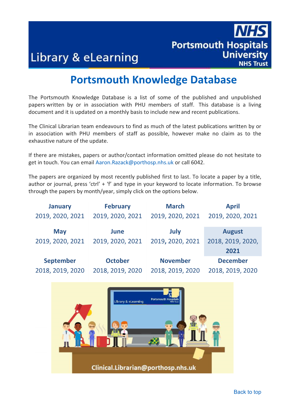 Portsmouth Knowledge Database