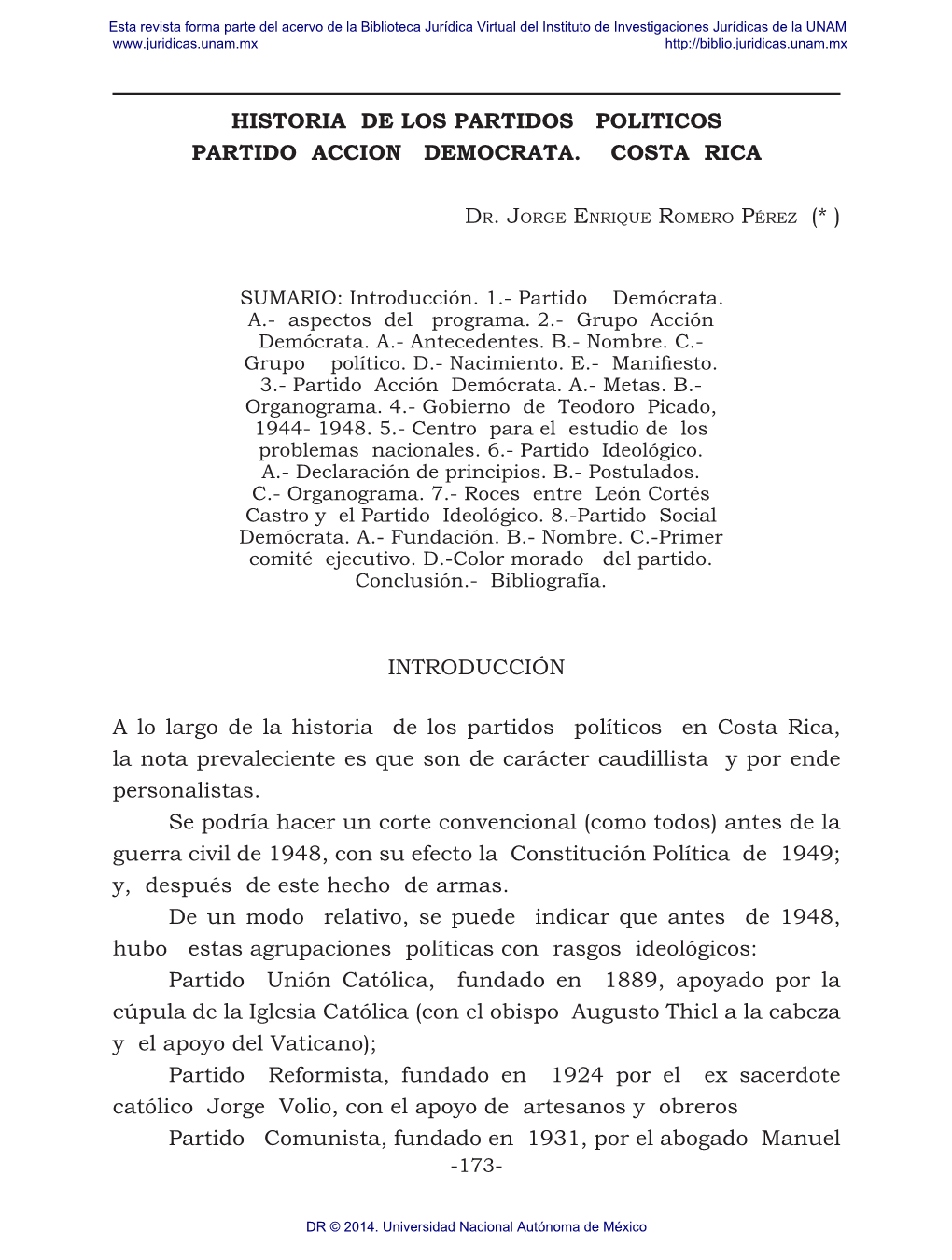 Historia De Los Partidos Politicos Partido Accion Democrata