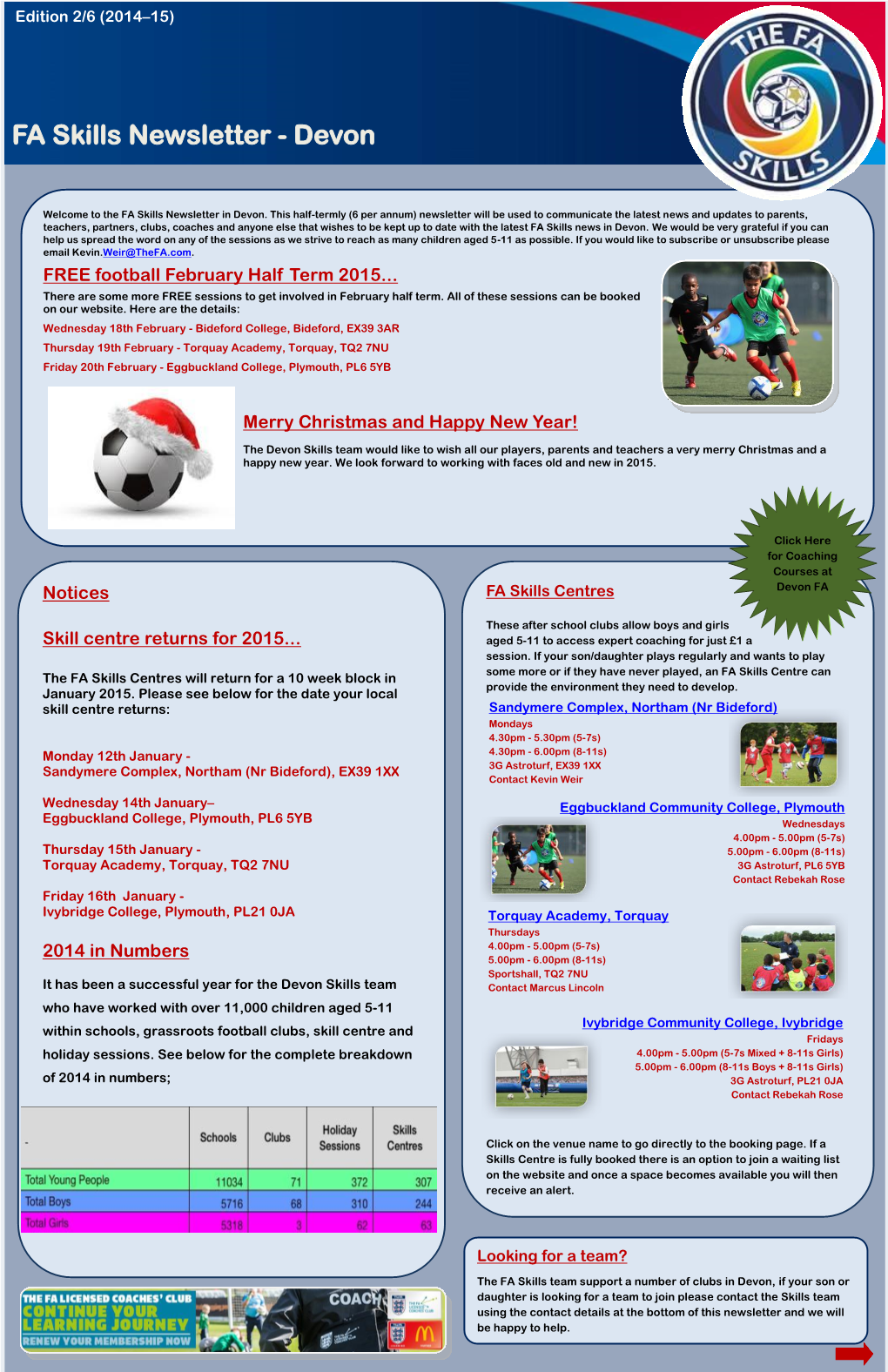 FA Skills Newsletter - Devon