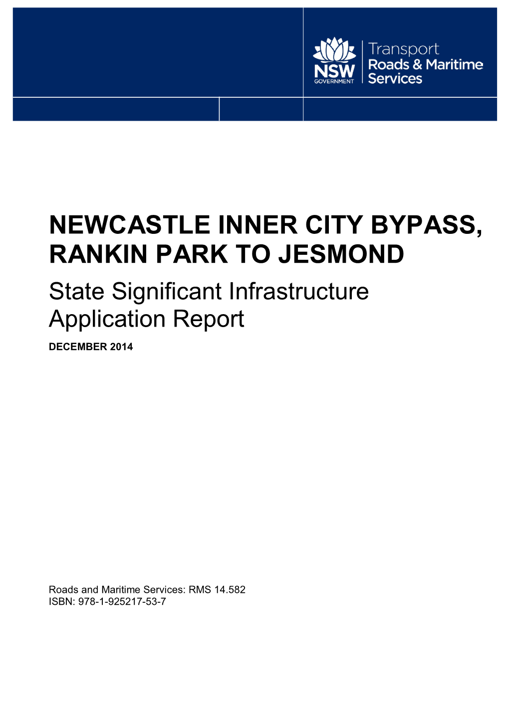 State Significant Infrastructure Application Report DECEMBER 2014