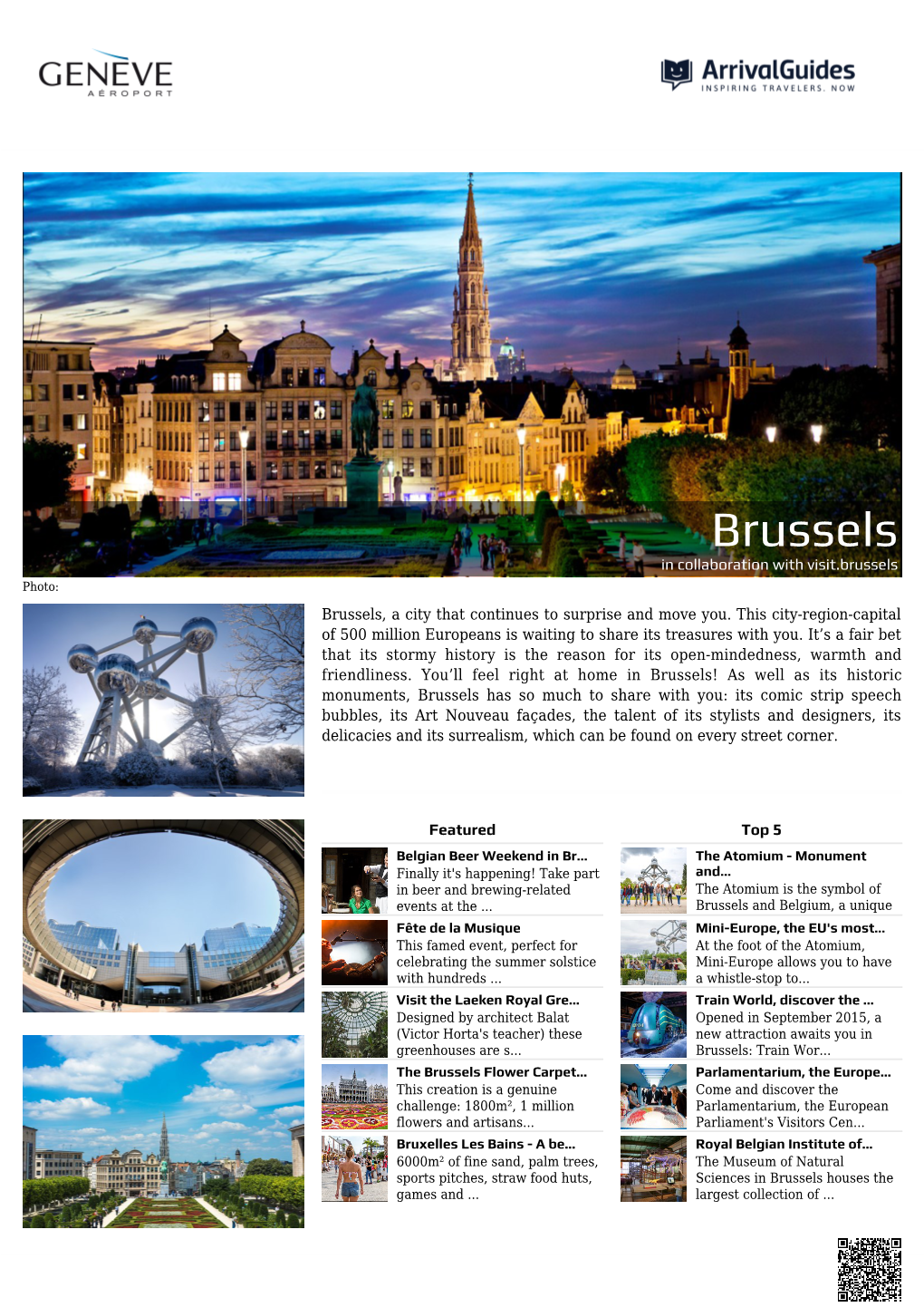 Brussels in Collaboration with Visit.Brussels Photo: Brussels, a City That Continues to Surprise and Move You