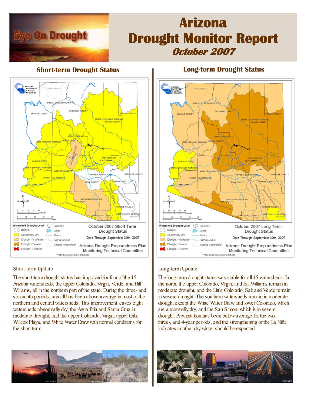 Draft October 2007 Drought Monitor Report.Pub