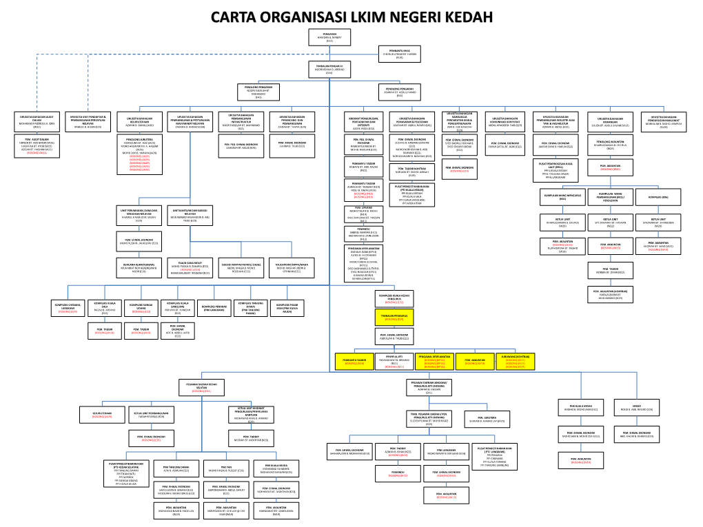 Carta Organisasi Lkim Negeri Kedah