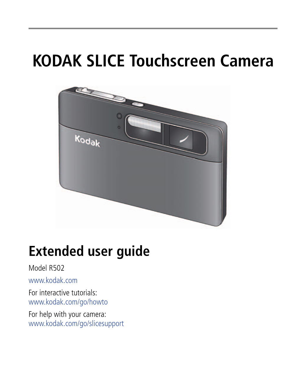 KODAK SLICE Touchscreen Camera