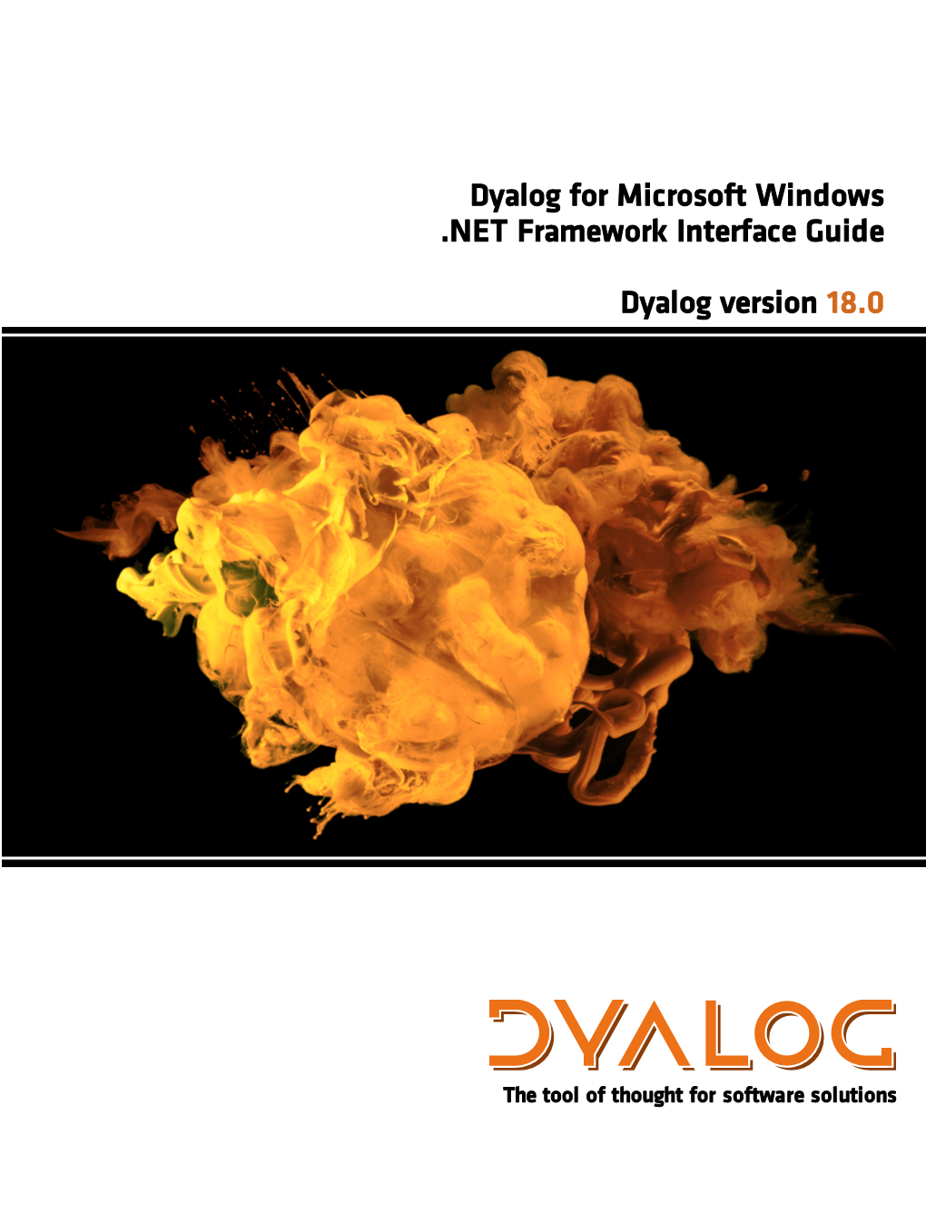 Dyalog for Microsoft Windows .NET Framework Interface Guide