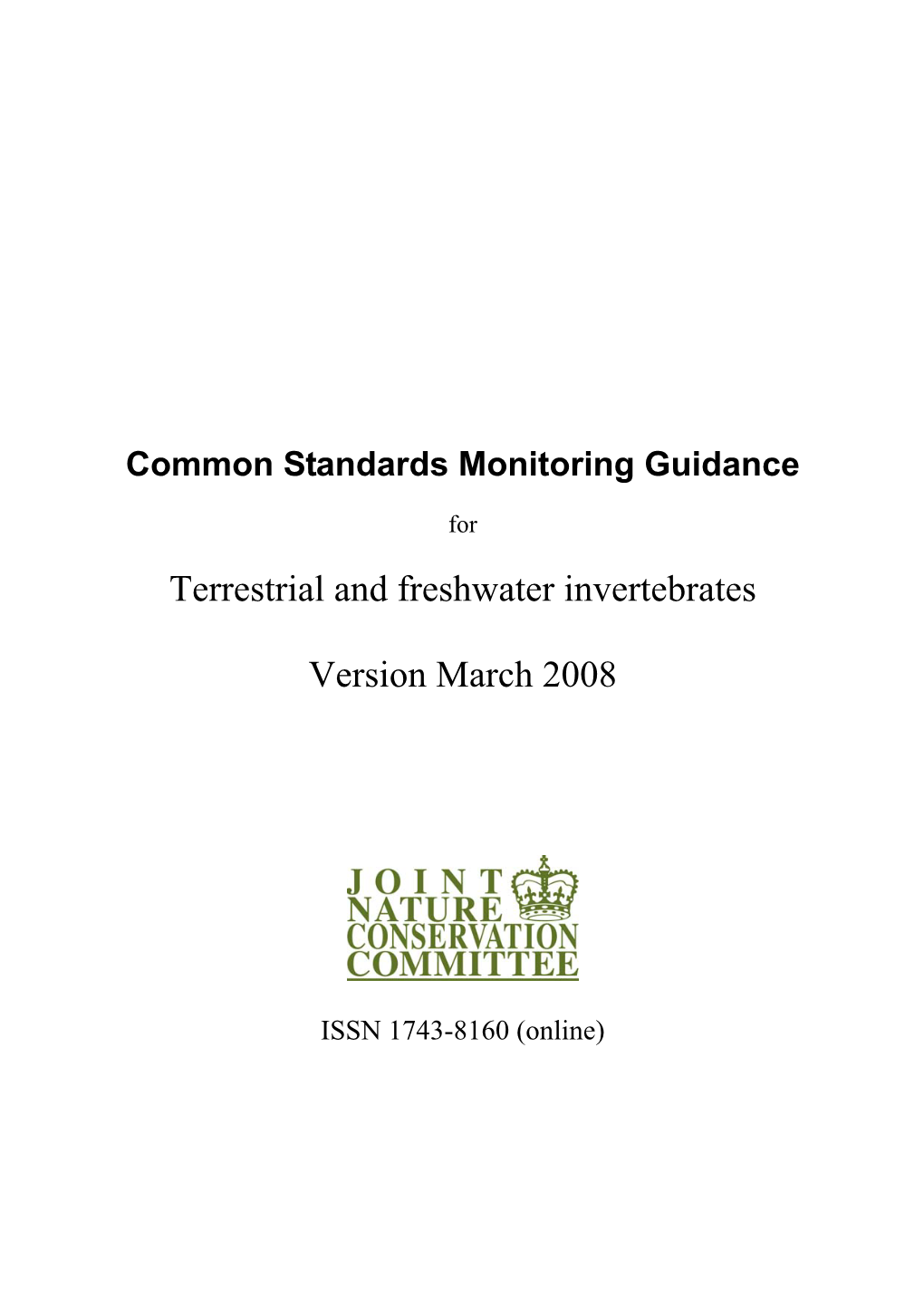 Common Standards Monitoring Guidance