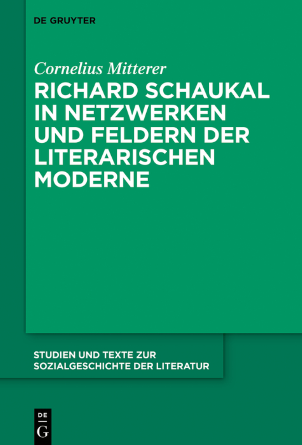 Studien Und Texte Zur Sozialgeschichte Der Literatur