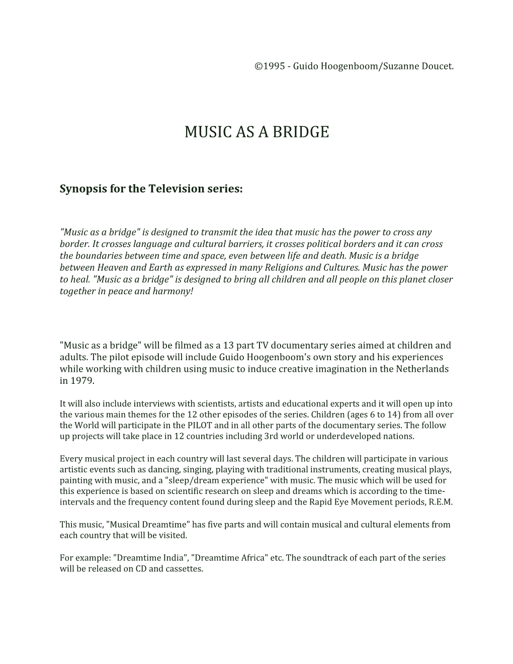 Music As a Bridge