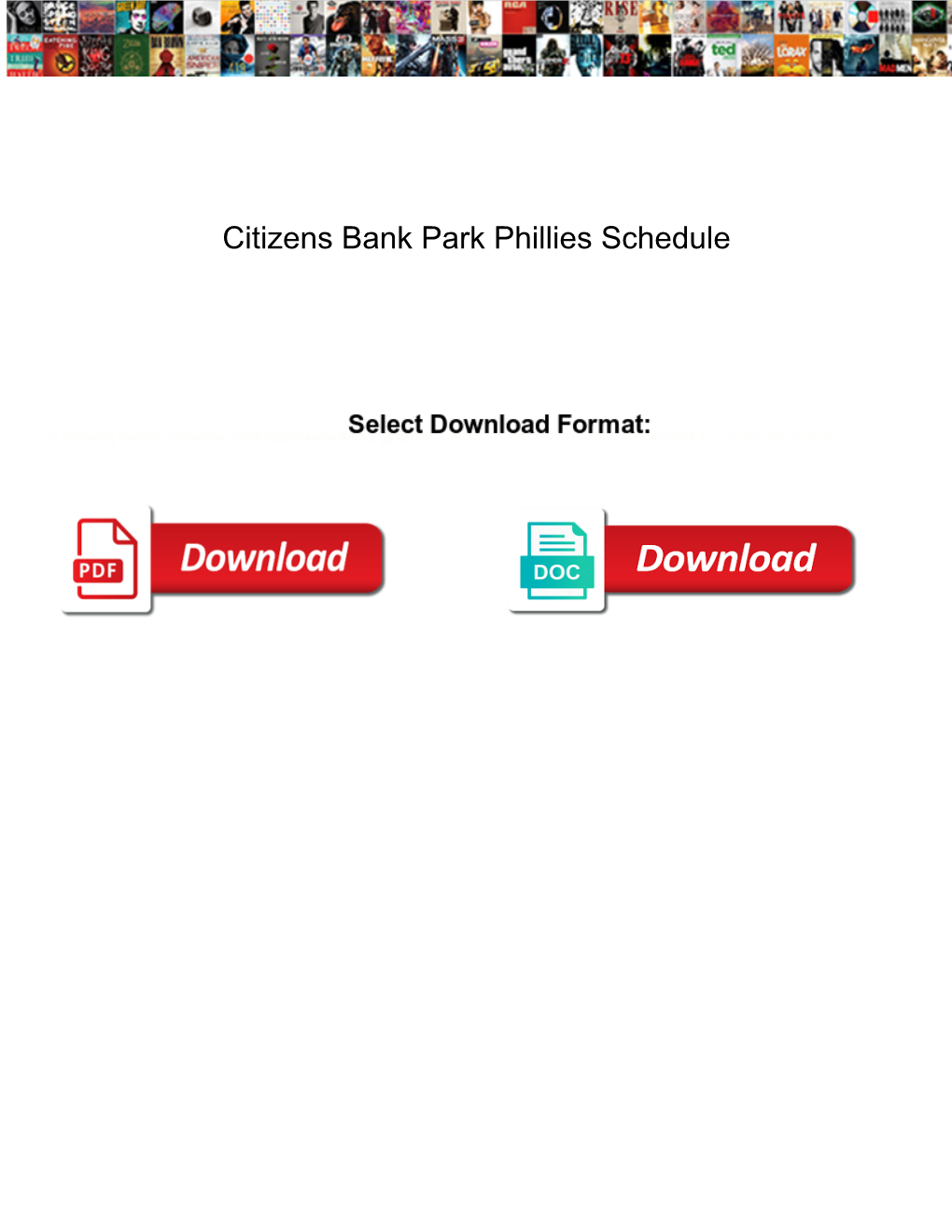 Citizens Bank Park Phillies Schedule