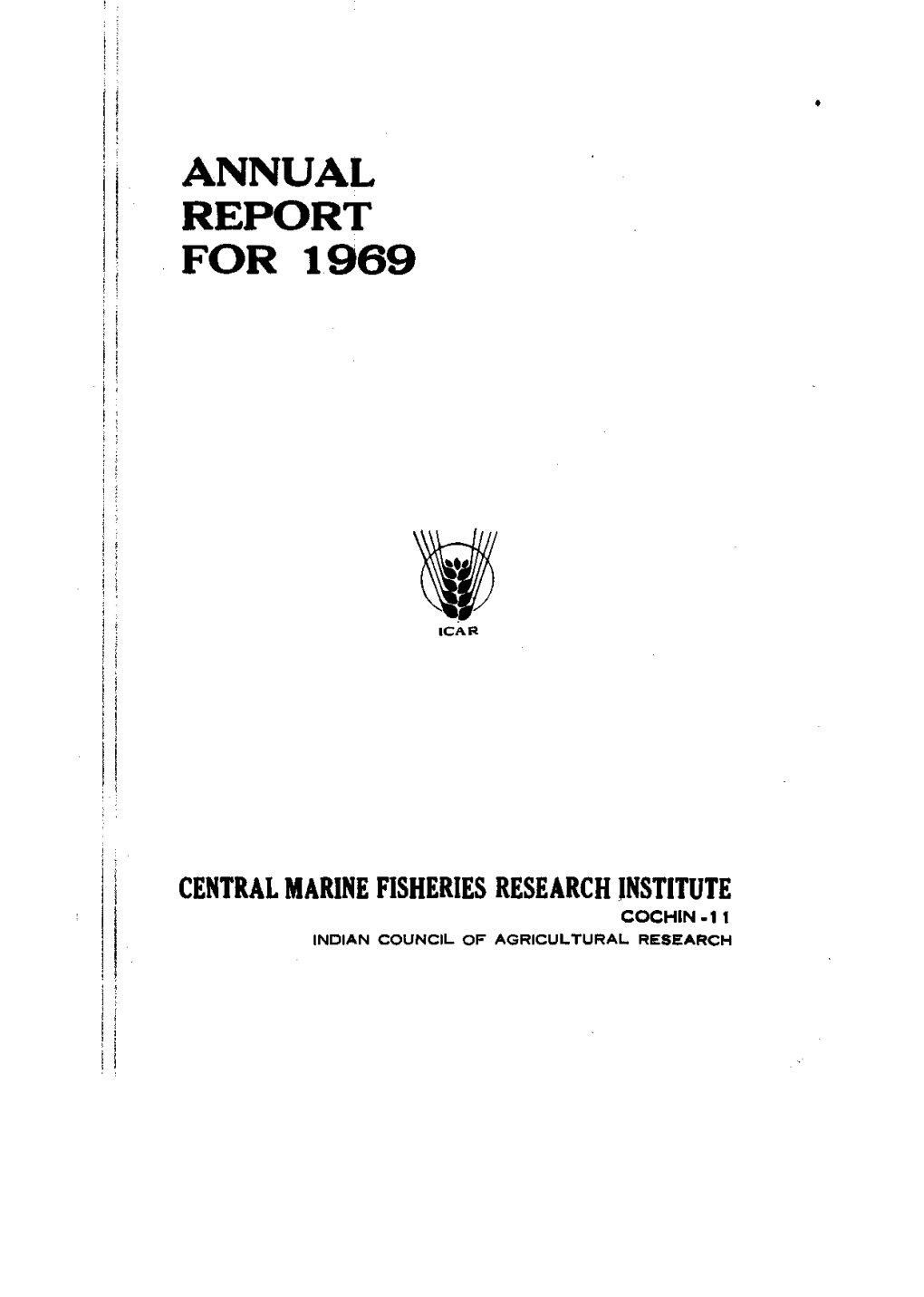 Annual Report for 1969