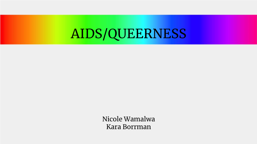 Aids/Queerness