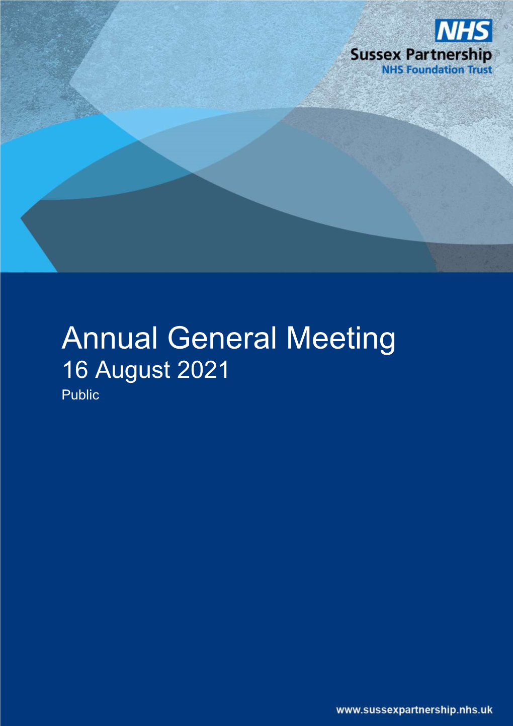 Annual General Meeting 16 August 2021 Public