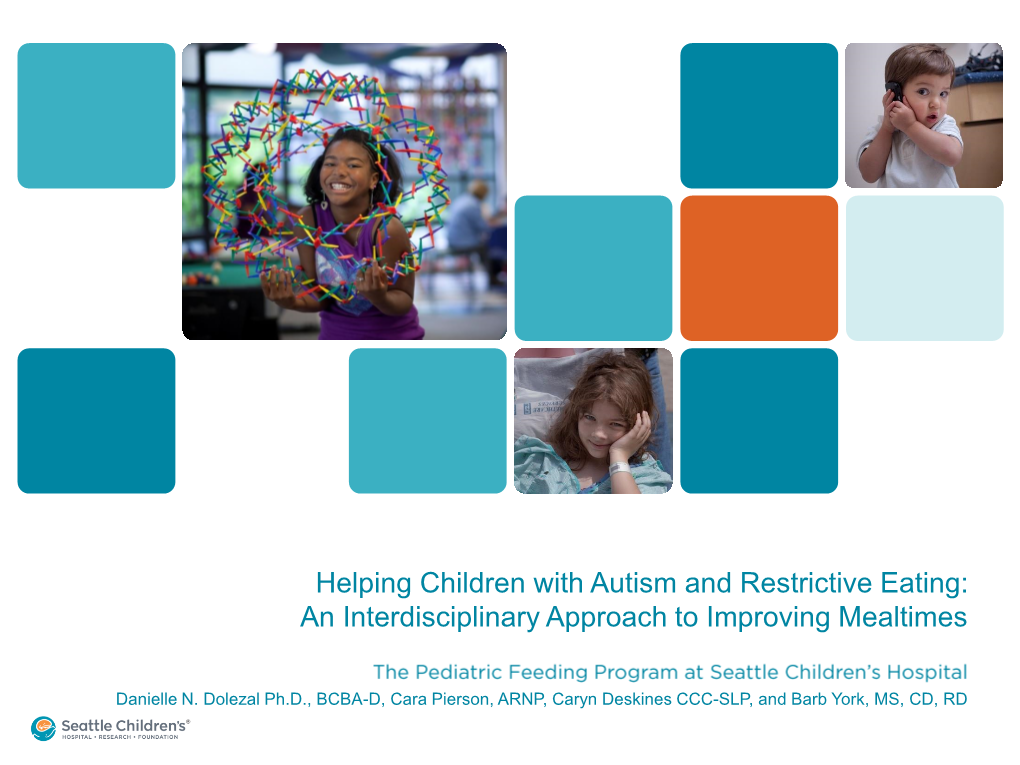 Helping Children with Autism and Restrictive Eating: an Interdisciplinary Approach to Improving Mealtimes