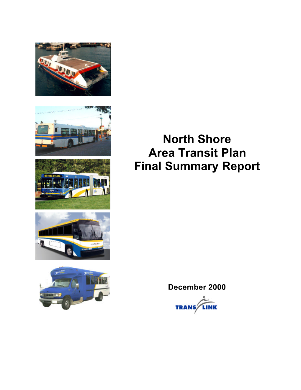 North Shore Area Transit Plan Final Summary Report