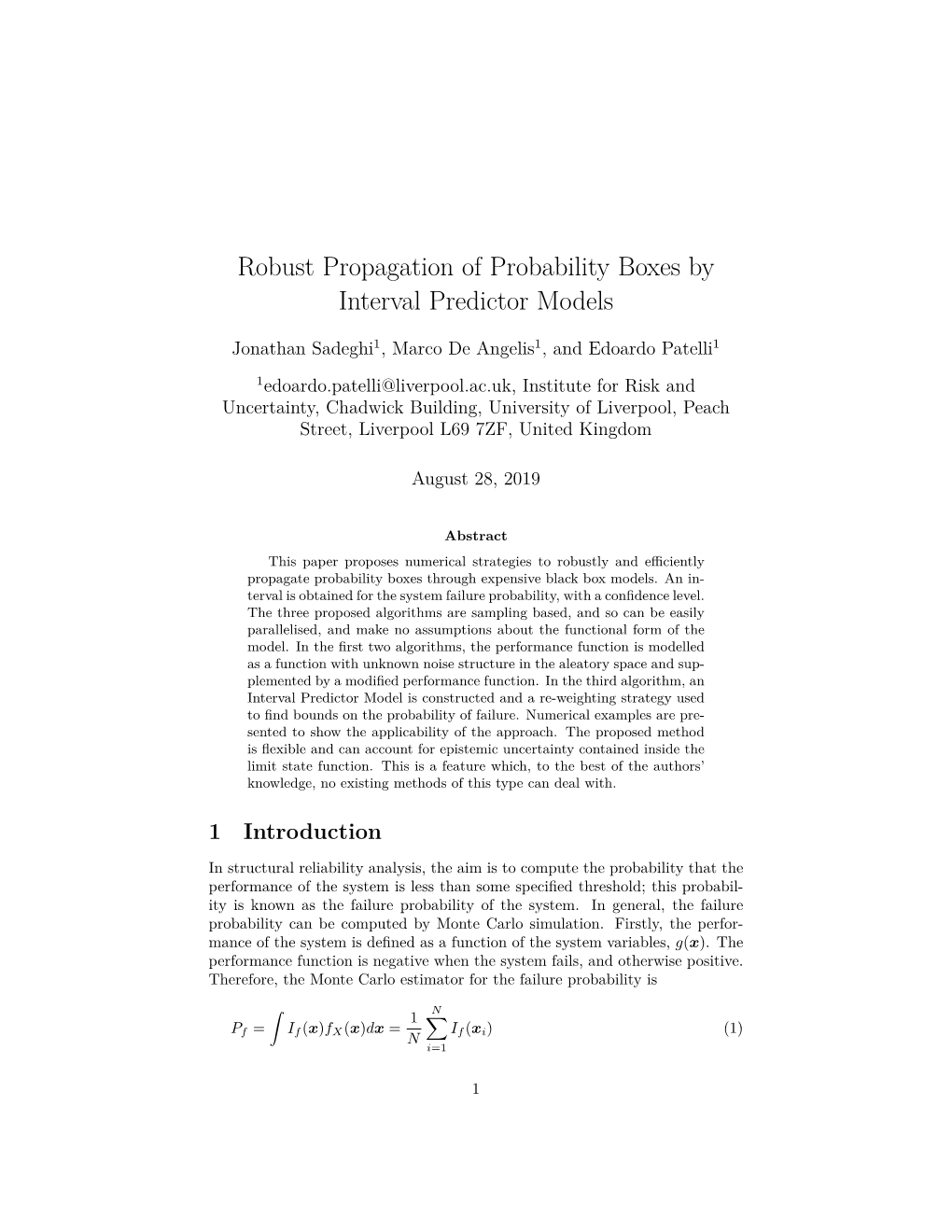 Robust Propagation of Probability Boxes by Interval Predictor Models