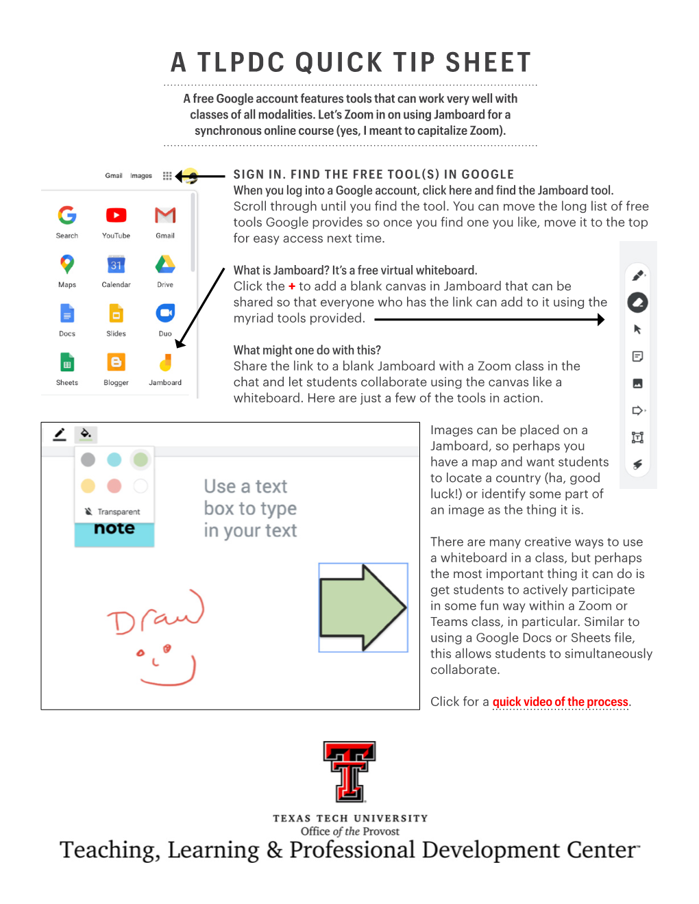 A Tlpdc Quick Tip Sheet