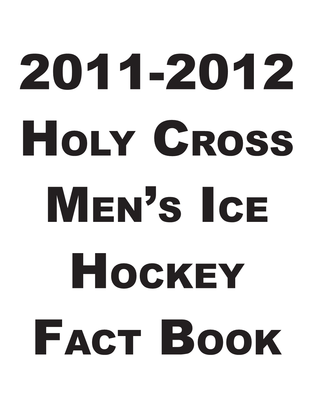 2011-2012 Hockey Fact Book.Indd
