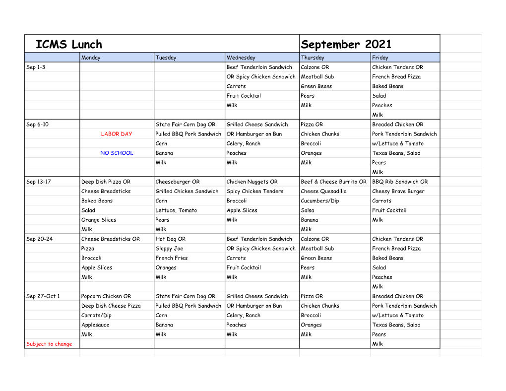 ICMS Lunch September 2021