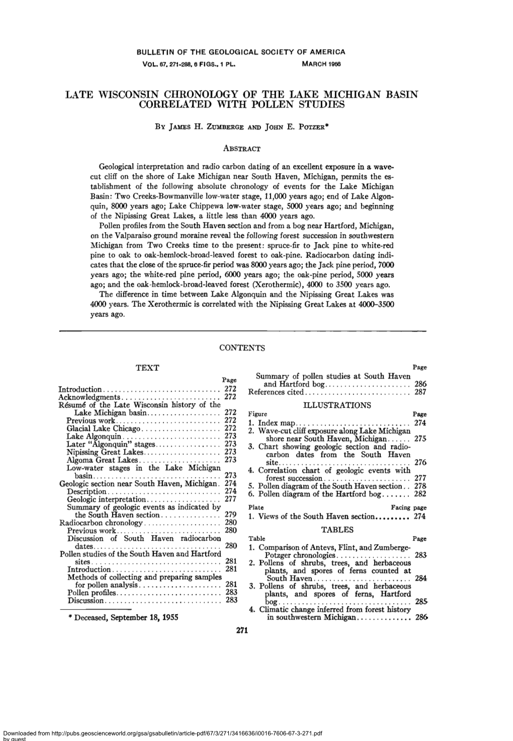 Bulletin of the Geological Society of America Vol. 67