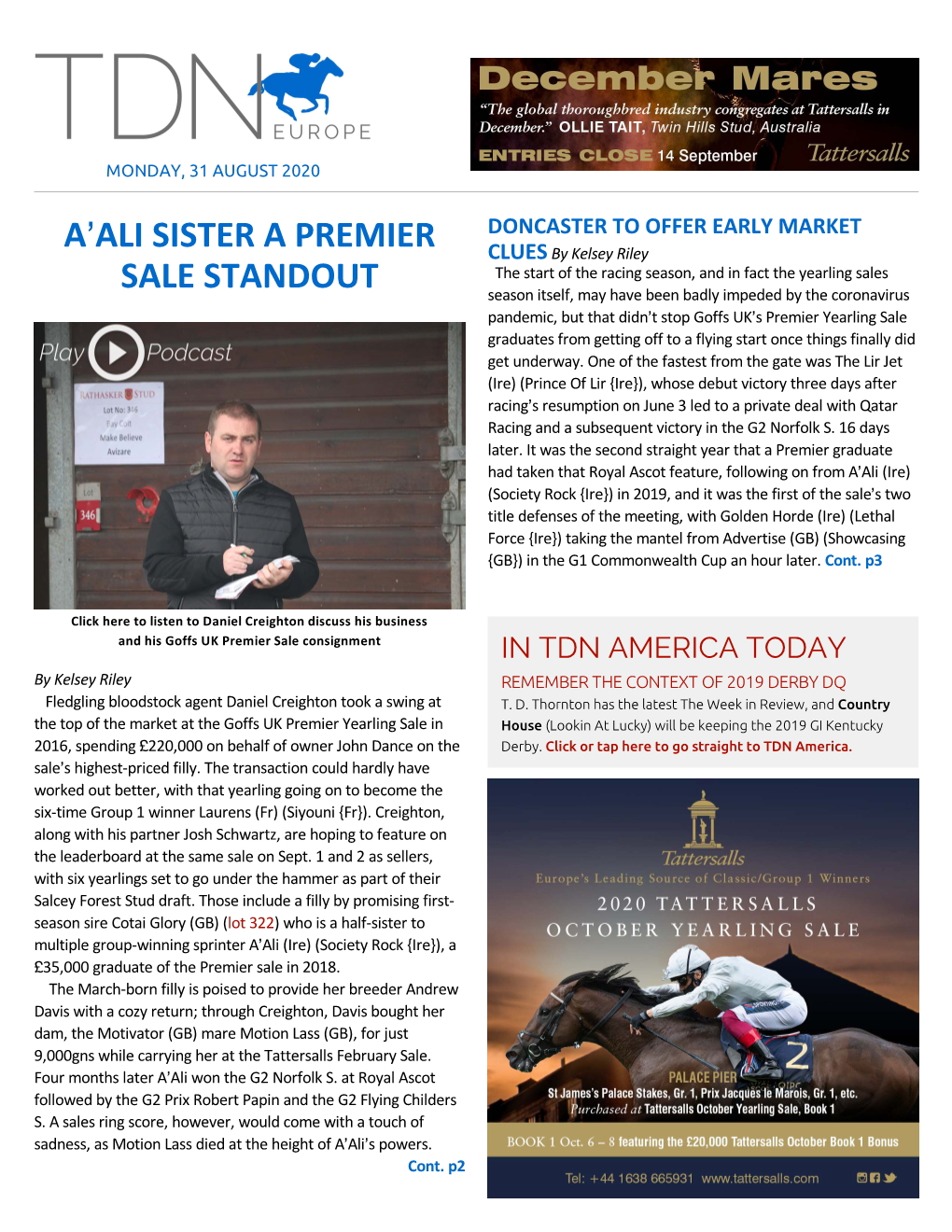 Tdn Europe • Page 2 of 20 • Thetdn.Com Monday • 31 August 2020