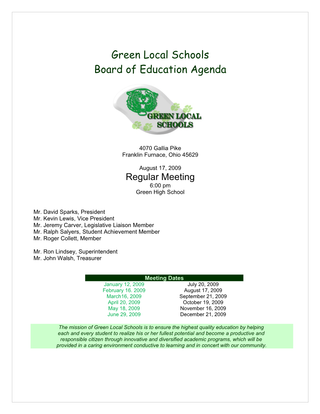 Green Local Schools