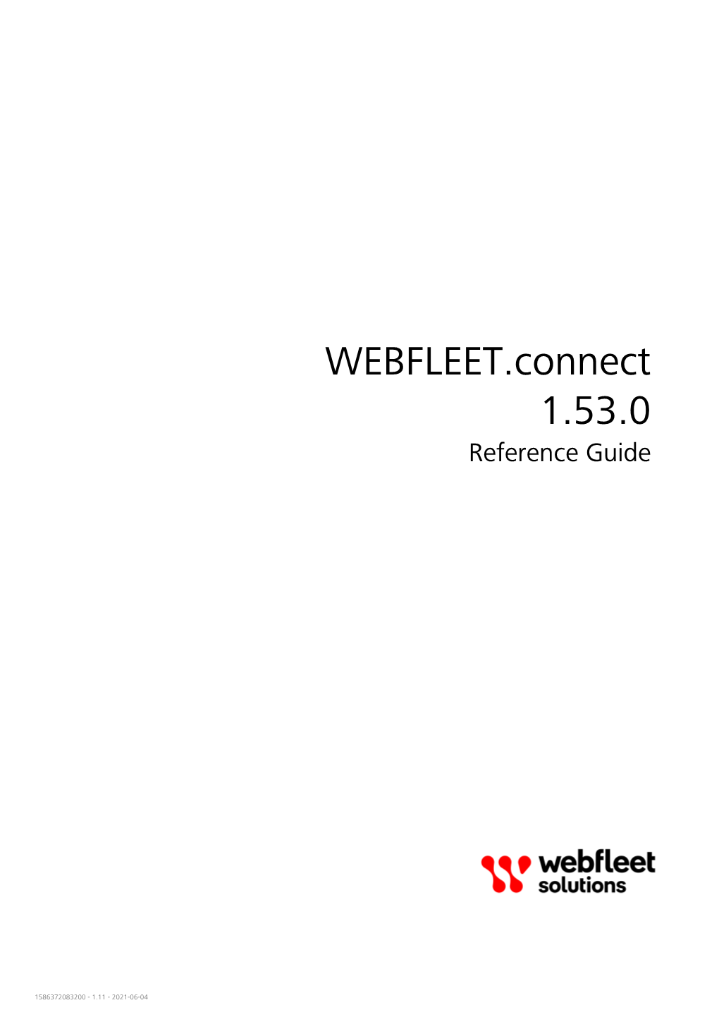 WEBFLEET.Connect 1.53.0 Reference Guide