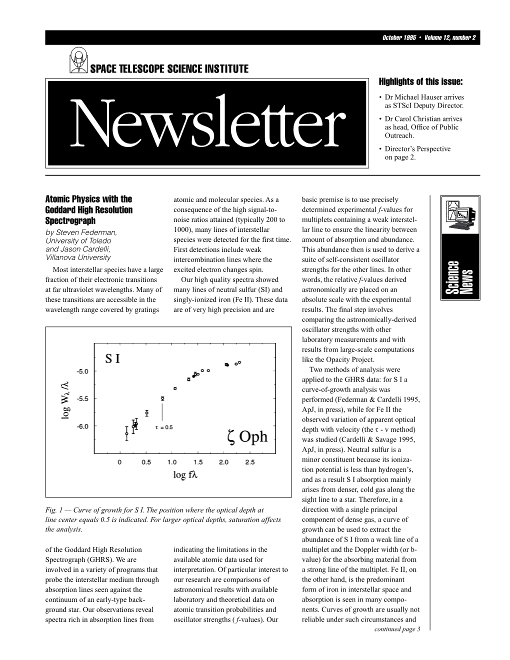 Science News Found At: Atomic Physics with the Goddard High Resolution Spectrograph